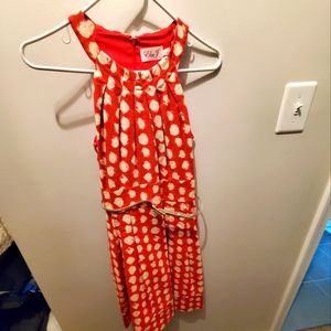 Eliza J polka dot dress